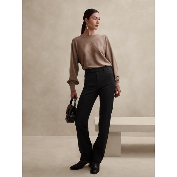 Banana Republic Straight Leg Pants - Black - Picture 1 of 4